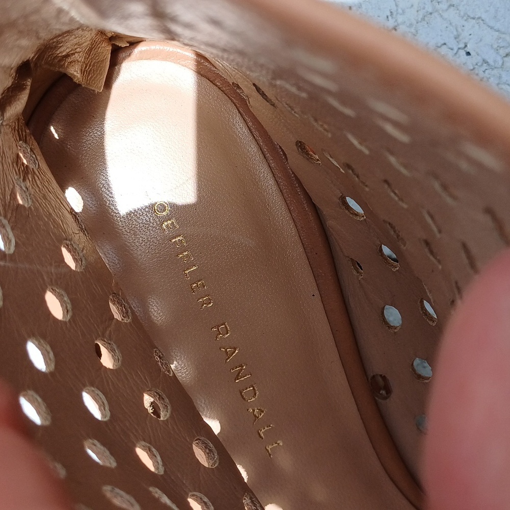 Loeffler Randall Lone perforated peeptoe leather bootie 8.5 sandal - Picture 10 of 10